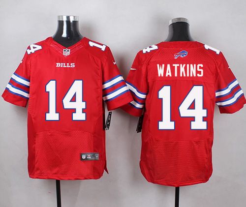 Nike Bills #14 Sammy Watkins Red Men's Stitched NFL Elite Rush jerseys