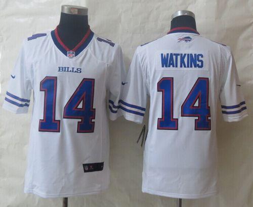 Nike Bills #14 Sammy Watkins White Men's Stitched NFL Vapor Untouchable Limited Jersey