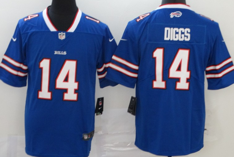 Nike Bills #14 Stefon Diggs Royal Blue Team Color Men's Stitched NFL 100th Season Vapor Untouchable Limited Jersey Nike Bills #14 Stefon Diggs Royal Blue Team Color Men's Stitched NFL 100th Season Vapor Untouchable Limited Jersey