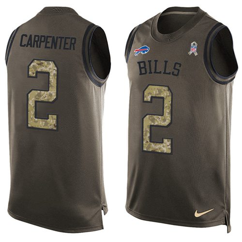 Nike Bills #2 Dan Carpenter Green Men's Stitched NFL Limited Salute To Service Tank Top Jersey Nike Bills #2 Dan Carpenter Green Men's Stitched NFL Limited Salute To Service Tank Top Jersey