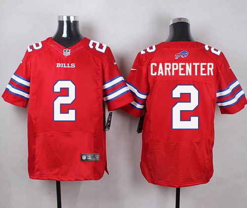 Nike Bills #2 Dan Carpenter Red Men's Stitched NFL Elite Rush jerseys