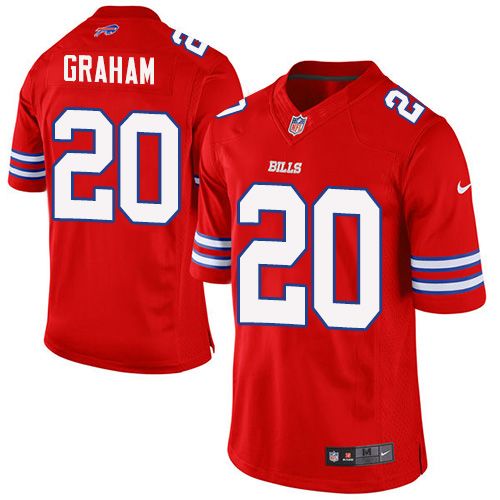 Nike Bills #20 Corey Graham Red Men's Stitched NFL Elite Rush Jersey