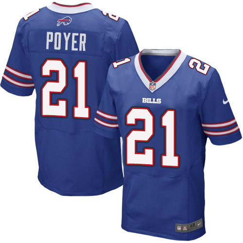 Nike Bills #21 Jordan Poyer Royal Blue Team Color Men's Stitched NFL New Elite Jersey