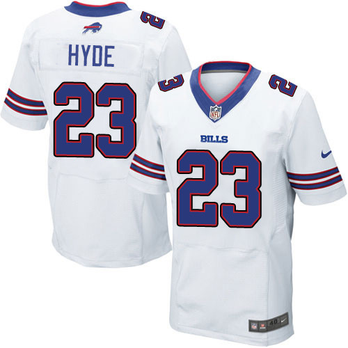 Nike Bills #23 Micah Hyde White Men's Stitched NFL New Elite Jersey