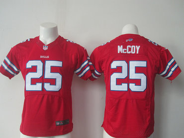 Nike Bills #25 LeSean McCoy Red Stitched NFL Elite Rush Jersey