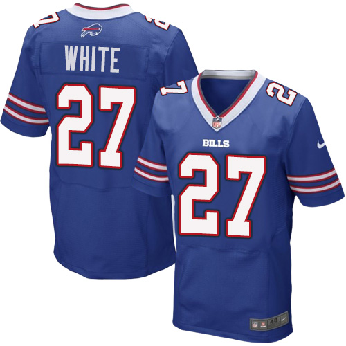 Nike Bills #27 Tre'Davious White Royal Blue Team Color Men's Stitched NFL New Elite Jersey