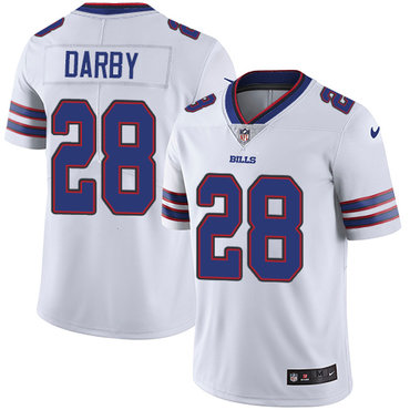 Nike Bills #28 Ronald Darby White Men's Stitched NFL Vapor Untouchable Limited Jersey