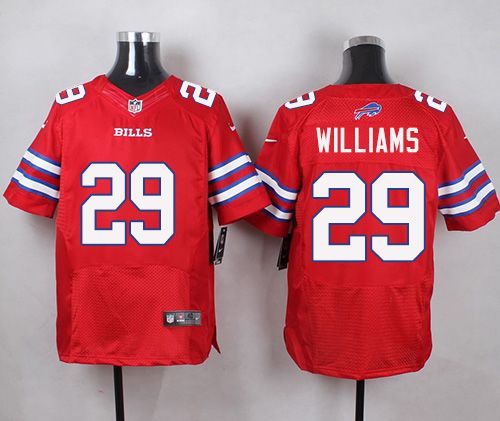 Nike Bills #29 Karlos Williams Red Men's Stitched NFL Elite Rush jerseys