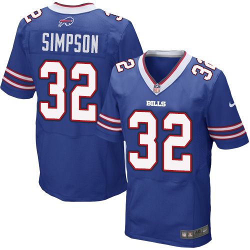 Nike Bills #32 O. J. Simpson Royal Blue Team Color Men's Stitched NFL New Elite Jersey Nike Bills #32 O. J. Simpson Royal Blue Team Color Men's Stitched NFL New Elite Jersey