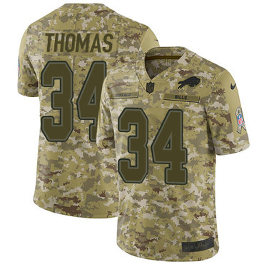 Nike Bills #34 Thurman Thomas Camo Youth Stitched NFL Limited 2018 Salute to Service Jersey Nike Bills #34 Thurman Thomas Camo Youth Stitched NFL Limited 2018 Salute to Service Jersey