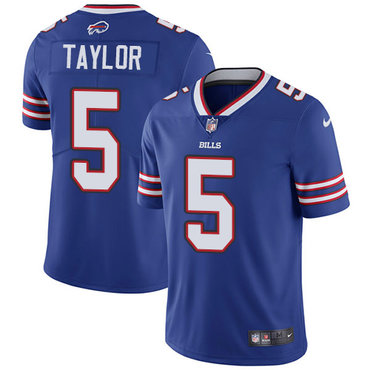 Nike Bills #5 Tyrod Taylor Royal Blue Team Color Youth Stitched NFL Vapor Untouchable Limited Jersey