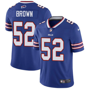 Nike Bills #52 Preston Brown Royal Blue Team Color Youth Stitched NFL Vapor Untouchable Limited Jersey