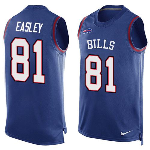 Nike Bills #81 Marcus Easley Royal Blue Team Color Men's Stitched NFL Limited Tank Top Jersey Nike Bills #81 Marcus Easley Royal Blue Team Color Men's Stitched NFL Limited Tank Top Jersey