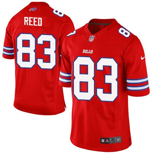 Nike Bills #83 Andre Reed Red Men's Stitched NFL Elite Rush Jersey Nike Bills #83 Andre Reed Red Men's Stitched NFL Elite Rush Jersey