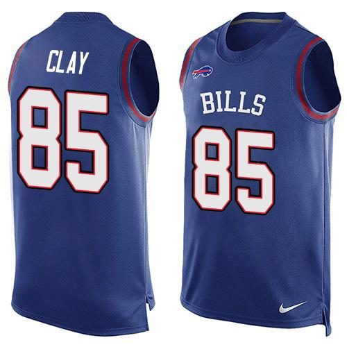 Nike Bills #85 Charles Clay Royal Blue Team Color Men's Stitched NFL Limited Tank Top Jersey Nike Bills #85 Charles Clay Royal Blue Team Color Men's Stitched NFL Limited Tank Top Jersey