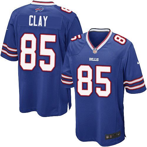 Nike Bills #85 Charles Clay Royal Blue Team Color Youth Stitched NFL