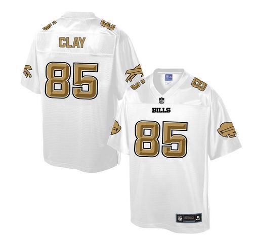 Nike Bills #85 Charles Clay White Men's NFL Pro Line Fashion Game Jersey Nike Bills #85 Charles Clay White Men's NFL Pro Line Fashion Game Jersey