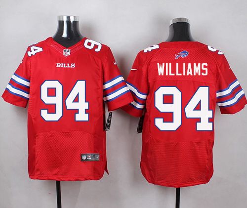 Nike Bills #94 Mario Williams Red Men's Stitched NFL Elite Rush jerseys