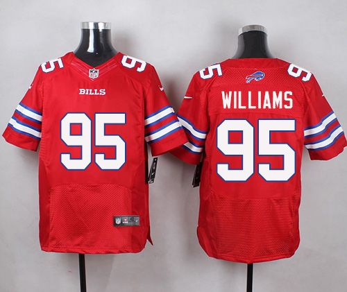 Nike Bills #95 Kyle Williams Red Men's Stitched NFL Elite Rush jerseys