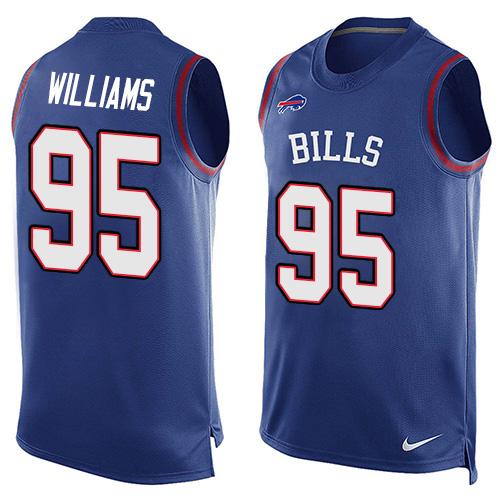 Nike Bills #95 Kyle Williams Royal Blue Team Color Men's Stitched NFL Limited Tank Top Jersey Nike Bills #95 Kyle Williams Royal Blue Team Color Men's Stitched NFL Limited Tank Top Jersey