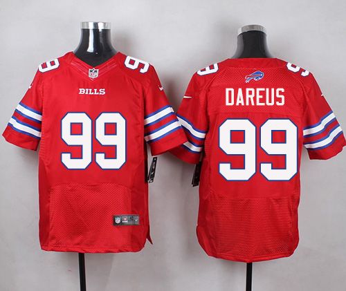 Nike Bills #99 Marcell Dareus Red Men's Stitched NFL Elite Rush jerseys
