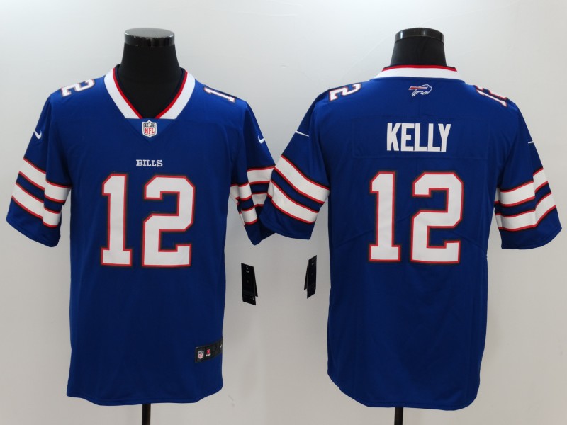Nike Bills 12 Jim Kelly Blue Vapor Untouchable Player Limited Jersey Nike Bills 12 Jim Kelly Blue Vapor Untouchable Player Limited Jersey