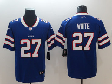 Nike Bills 27 Tre'Davious White Royal Vapor Untouchable Limited Jersey