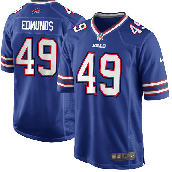 Nike Bills 49 Tremaine Edmunds Royal 2018 NFL Draft Pick Elite Jersey