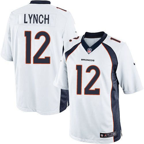 Nike Broncos #12 Paxton Lynch White Men's Stitched NFL Limited Jersey Nike Broncos #12 Paxton Lynch White Men's Stitched NFL Limited Jersey