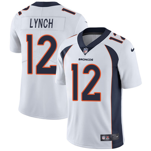 Nike Broncos #12 Paxton Lynch White Men's Stitched NFL Vapor Untouchable Limited Jersey Nike Broncos #12 Paxton Lynch White Men's Stitched NFL Vapor Untouchable Limited Jersey