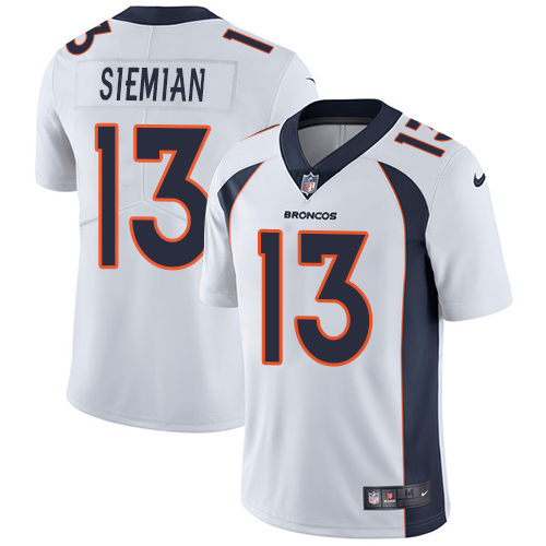 Nike Broncos #13 Trevor Siemian White Men's Stitched NFL Vapor Untouchable Limited Jersey Nike Broncos #13 Trevor Siemian White Men's Stitched NFL Vapor Untouchable Limited Jersey