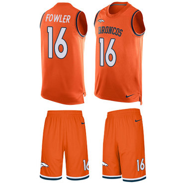 Nike Broncos #16 Bennie Fowler Orange Team Color Men's Stitched NFL Limited Tank Top Suit Jersey Nike Broncos #16 Bennie Fowler Orange Team Color Men's Stitched NFL Limited Tank Top Suit Jersey