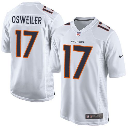 Nike Broncos #17 Brock Osweiler White Youth Stitched NFL Game Event Jersey