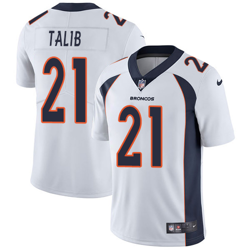 Nike Broncos #21 Aqib Talib White Men's Stitched NFL Vapor Untouchable Limited Jersey Nike Broncos #21 Aqib Talib White Men's Stitched NFL Vapor Untouchable Limited Jersey