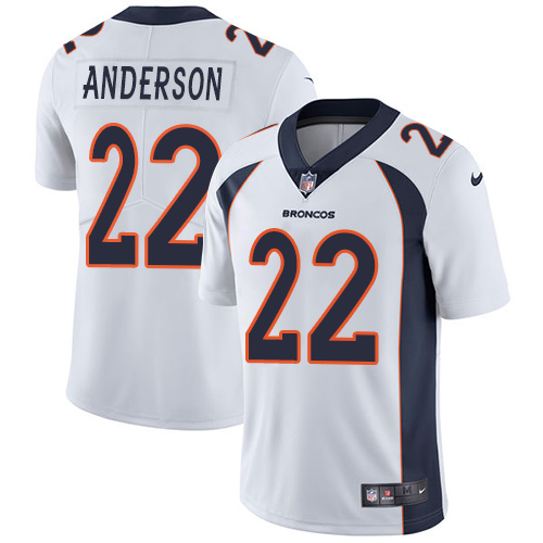 Nike Broncos #22 C.J. Anderson White Men's Stitched NFL Vapor Untouchable Limited Jersey Nike Broncos #22 C.J. Anderson White Men's Stitched NFL Vapor Untouchable Limited Jersey