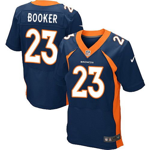 Nike Broncos #23 Devontae Booker Navy Blue Alternate Men's Stitched NFL New Elite Jersey Nike Broncos #23 Devontae Booker Navy Blue Alternate Men's Stitched NFL New Elite Jersey