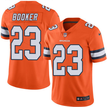 Nike Broncos #23 Devontae Booker Orange Men's Stitched NFL Limited Rush Jersey Nike Broncos #23 Devontae Booker Orange Men's Stitched NFL Limited Rush Jersey