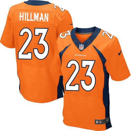 Nike Broncos #23 Ronnie Hillman Orange Team Color Men's Stitched NFL New Elite Jersey Nike Broncos #23 Ronnie Hillman Orange Team Color Men's Stitched NFL New Elite Jersey