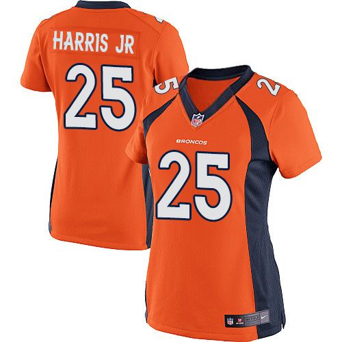 Nike Broncos #25 Chris Harris Jr Orange Team Color Women's Stitched NFL New Elite Jersey