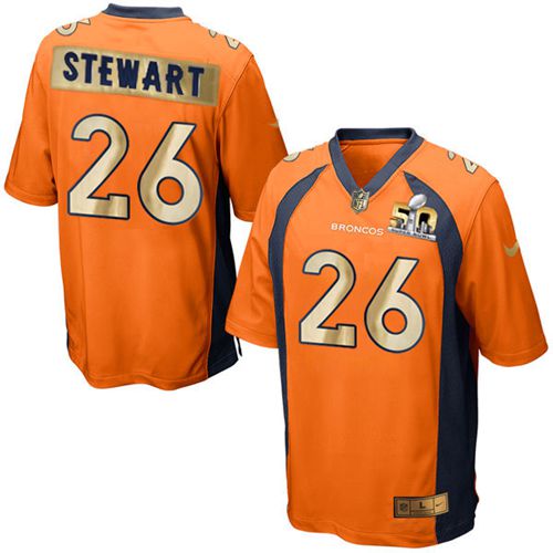 Nike Broncos #26 Darian Stewart Orange Team Color Men's Stitched NFL Game Super Bowl 50 Collection Jersey Nike Broncos #26 Darian Stewart Orange Team Color Men's Stitched NFL Game Super Bowl 50 Collection Jersey