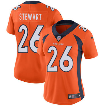 Nike Broncos #26 Darian Stewart Orange Team Color Women's Stitched NFL Vapor Untouchable Limited Jersey