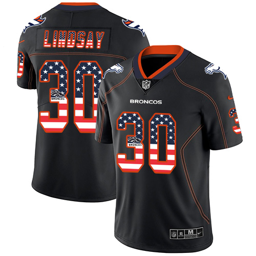 Nike Broncos #30 Phillip Lindsay Black Men's Stitched NFL Limited Rush USA Flag Jersey Nike Broncos #30 Phillip Lindsay Black Men's Stitched NFL Limited Rush USA Flag Jersey