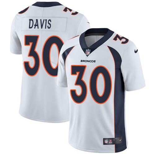 Nike Broncos #30 Terrell Davis White Men's Stitched NFL Vapor Untouchable Limited Jersey Nike Broncos #30 Terrell Davis White Men's Stitched NFL Vapor Untouchable Limited Jersey
