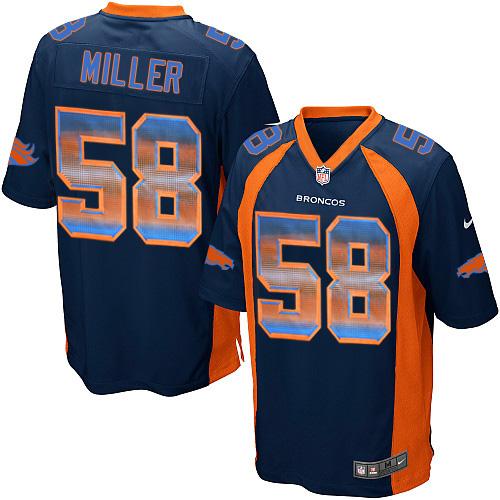 Nike Broncos #58 Von Miller Navy Blue Alternate Men's Stitched NFL Limited Strobe Jersey Nike Broncos #58 Von Miller Navy Blue Alternate Men's Stitched NFL Limited Strobe Jersey