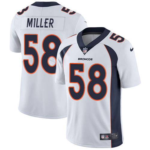 Nike Broncos #58 Von Miller White Men's Stitched NFL Vapor Untouchable Limited Jersey Nike Broncos #58 Von Miller White Men's Stitched NFL Vapor Untouchable Limited Jersey