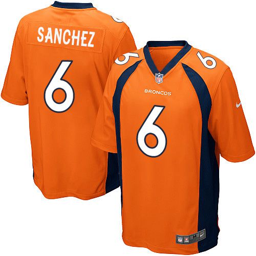 Nike Broncos #6 Mark Sanchez Orange Team Color Youth Stitched NFL New Elite Jersey