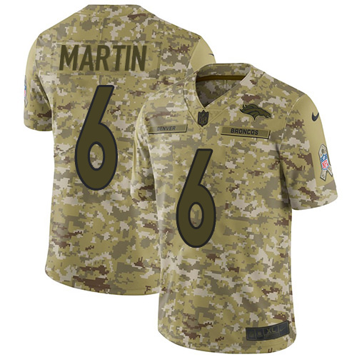 Nike Broncos #6 Sam Martin Camo Men's Stitched NFL Limited 2018 Salute To Service Jersey Nike Broncos #6 Sam Martin Camo Men's Stitched NFL Limited 2018 Salute To Service Jersey