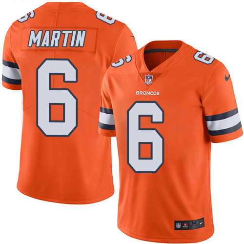Nike Broncos #6 Sam Martin Orange Men's Stitched NFL Limited Rush Jersey Nike Broncos #6 Sam Martin Orange Men's Stitched NFL Limited Rush Jersey