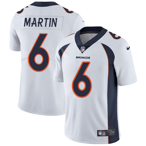 Nike Broncos #6 Sam Martin White Men's Stitched NFL Vapor Untouchable Limited Jersey Nike Broncos #6 Sam Martin White Men's Stitched NFL Vapor Untouchable Limited Jersey