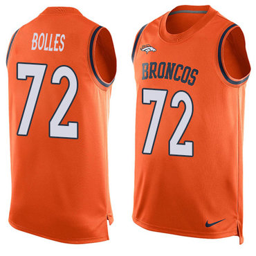 Nike Broncos #72 Garett Bolles Orange Team Color Men's Stitched NFL Limited Tank Top Jersey Nike Broncos #72 Garett Bolles Orange Team Color Men's Stitched NFL Limited Tank Top Jersey